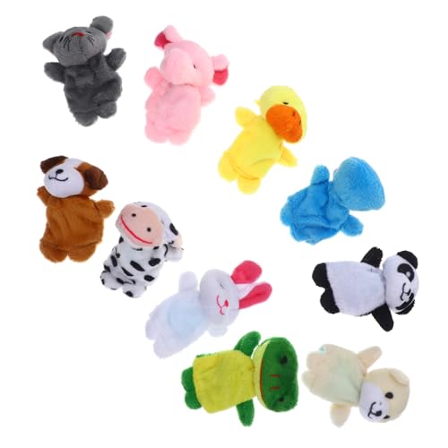MOLUCKFU 10 Stück Teiliges Plüschige Tier fingerpuppen für Bunte Mini handpuppen zum Erzählen und Kreativen Fördert Sprachentwicklung und Fantasie bei Jungen und Mädchen MOLUCKFU 10 Stück Teiliges Plüschige Tier fingerpuppen für Bunte Mini handpuppen zum Erzählen und Kreativen Fördert Sprachentwicklung und Fantasie bei Jungen und Mädchen von MOLUCKFU
