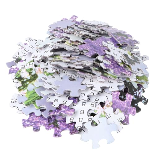 MOLUCKFU 1000-Teiliges Set Intelligenz-Puzzle-Spielzeug dartscheibe Kinder mitgebsel Kinder Kiddle barn Erwachsenen-Puzzle- herausfordernde Puzzles flaches Puzzle-Spielzeug Lavender von MOLUCKFU