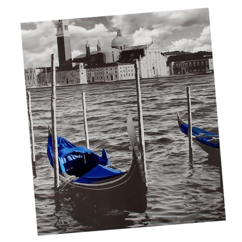 MOLUCKFU 1000-teiliges Venedig-Puzzle Aus Dickem Papier Buntes Puzzle Venedig Rätsel Puzzle-Papier Blue von MOLUCKFU