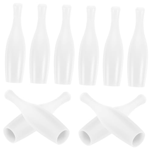 MOLUCKFU 10St Bowlingkugel Spielzeug Bowling Set bowlen Set Bowling-Tischspiel Mini-Bowling Kinder kegelspiel Bowling-Pin-Teil Bowling-Pin-Requisite interaktiver Bowling-Pin die Hüften Weiß von MOLUCKFU