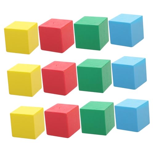 MOLUCKFU 12 Bunte Holzbausteine Für Kinder Pädagogisches Geometrie Puzzlespiel Zur Frühen Bildung Ideal Für Grundschule Und Gemeinsames Spielen Mit Eltern Fördert Kreativität Und von MOLUCKFU