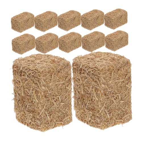MOLUCKFU 12 Stück Teiliges Mini Heuballen aus Natürlichem Realistische Nachbildung für Puppenhaus Mini Garten Bauernhof deko DIY herbstdeko und Tischdekoration MOLUCKFU 12 Stück Teiliges Mini Heuballen aus Natürlichem Realistische Nachbildung für Puppenhaus Mini Garten Bauernhof deko DIY herbstdeko und Tischdekoration von MOLUCKFU