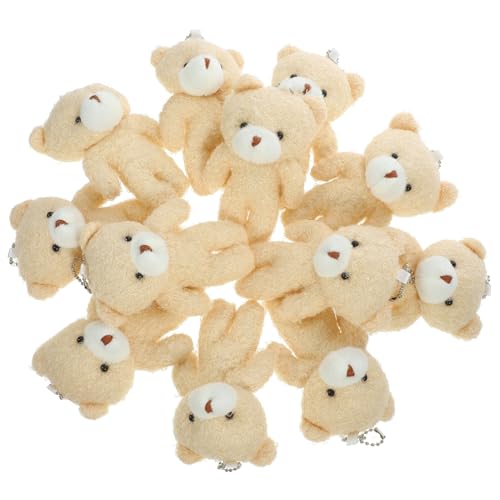 MOLUCKFU 12 Stück Teiliges Mini Teddybär Weiche Kleine Stofftiere aus Plüsch mit Schlüsselanhänger Niedliche Mini Bären Deko für Rucksack DIY Kreativität und Vielseitige Anhänger MOLUCKFU 12 Stück Teiliges Mini Teddybär Weiche Kleine Stofftiere aus Plüsch mit Schlüsselanhänger Niedliche Mini Bären Deko für Rucksack DIY Kreativität und Vielseitige Anhänger von MOLUCKFU