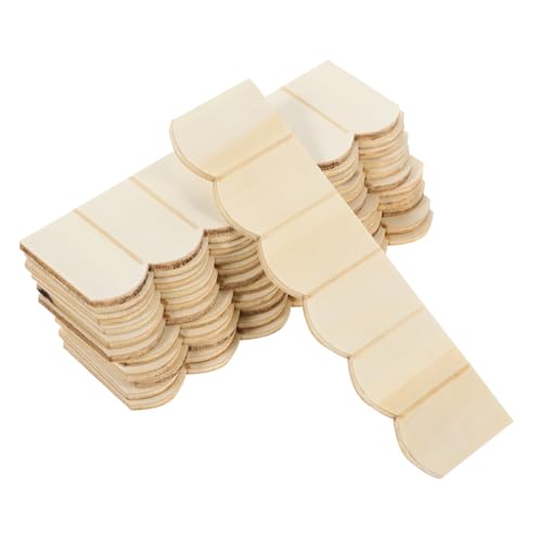 MOLUCKFU 12 Stück Teiliges Miniatur Puppenhaus Dachziegel aus Holz Realistisches Modell Zubehör Naturbelassene Stabile Miniatur-holzdachplatten für Puppenhaus Möbel und Dekoration MOLUCKFU 12 Stück Teiliges Miniatur Puppenhaus Dachziegel aus Holz Realistisches Modell Zubehör Naturbelassene Stabile Miniatur-holzdachplatten für Puppenhaus Möbel und Dekoration von MOLUCKFU