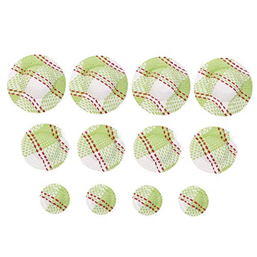 MOLUCKFU 12St gestreiftes Hutzubehör Puppenkleidung Hut Gestreifter Mini-Hut Mädchenspielzeug seltsam doll Accessories spielgeschirr Puppe Mini-Hut Mini-Sonnenhut Papier Green von MOLUCKFU