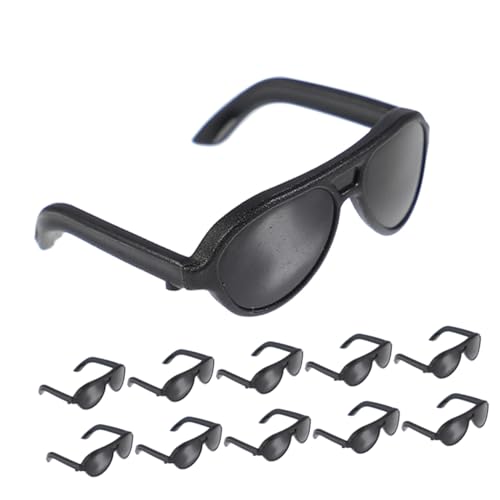 MOLUCKFU 12st Sonnenbrillen Für Kinder Mini-Brille Mini-Sonnenbrille Zum Basteln Gefüllte Tierbrille Sonnenbrillen Basteln Haustierbrillen Dekorative Glasdekore Winzige Gläser Black Pp von MOLUCKFU