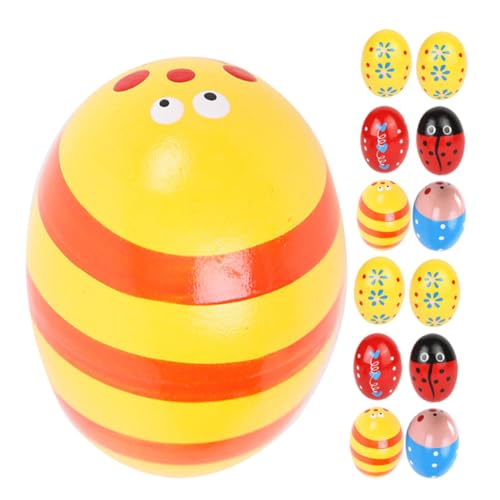 MOLUCKFU 15 Stück Simulations Ei Unterricht Percussion Musik Eier Musik Eier Kinderspielzeug Musik Ei Shaker Spielzeug Kinder Musical Ei Spielzeug Musical Ei Shaker Percussion von MOLUCKFU