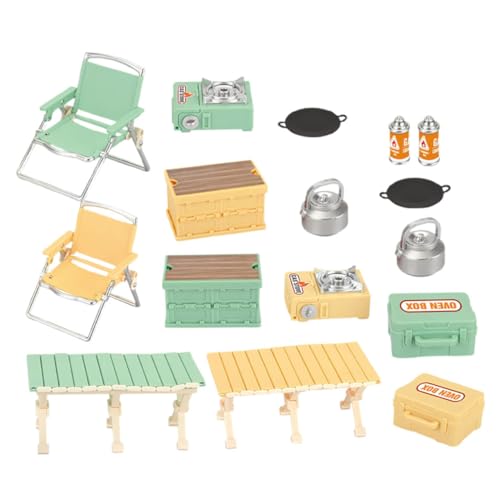 MOLUCKFU 16 Stück Teiliges Kindercamping Spielset mit Miniaturfaltstuhl und Tisch Realistische Outdoor Spielmöbel für Kleinkinder Tragbar und Leicht Fördert Familienspaß und Rollenspiele MOLUCKFU 16 Stück Teiliges Kindercamping Spielset mit Miniaturfaltstuhl und Tisch Realistische Outdoor Spielmöbel für Kleinkinder Tragbar und Leicht Fördert Familienspaß und Rollenspiele von MOLUCKFU