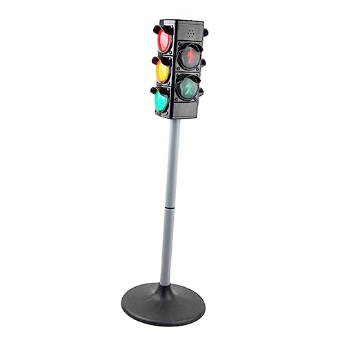 MOLUCKFU 1Pc Simulation Ampel Spielzeug Mit Automatischer Ampelschaltung Lichtfunktion Und Abschaltautomatik Für Kinder Ab 3 Jahren Robustes Material Schwarz von MOLUCKFU