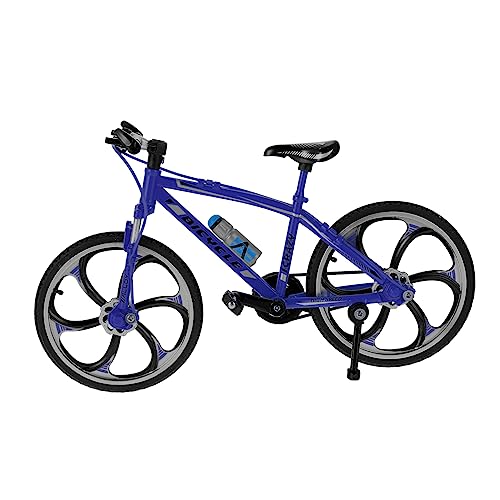 MOLUCKFU 1Stk Fingerrad Desktop-Spielzeug Fingerfahrradspielzeug Finger-Mountainbikes Finger Fahrrad leuchtspielzeug Mini-Fingerspielzeug Fingerspitzenbewegungsspielzeug Ferrolegierung Blue von MOLUCKFU