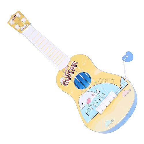 MOLUCKFU 1Stk Gitarrenspielzeug kinderinstrumente Instrument für Unterhaltung Musikinstrument Gitarreninstrument Mini-Gitarre Yellow von MOLUCKFU