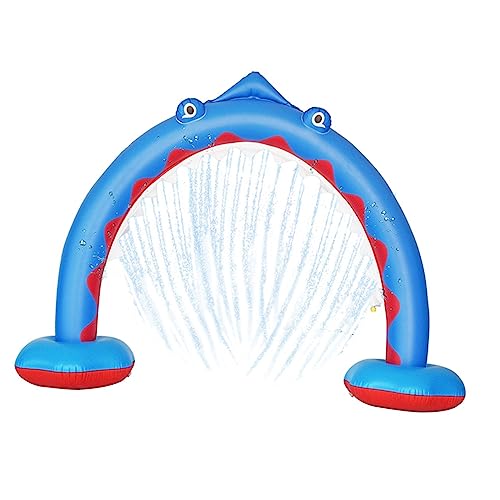 MOLUCKFU 1Stk Sprinklerbogen Kleinkind-Spielset im Freien Planschbecken Pad Kinder Outdoor Spielzeug Kinder draußen Spielzeug + sicheres Wasserspielspielzeug Garten Sprinkler PVC Blue von MOLUCKFU