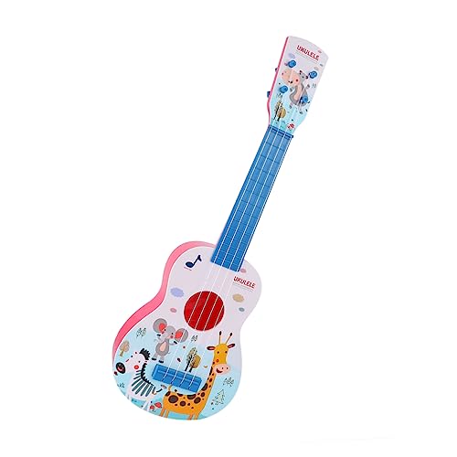 MOLUCKFU 1Stk Ukulele-Spielzeuggitarre für Kinderukulele Cartoon Tiermuster Ukulele Gitarrenspielzeug für Lernspielzeug für Musikinstrumente von MOLUCKFU