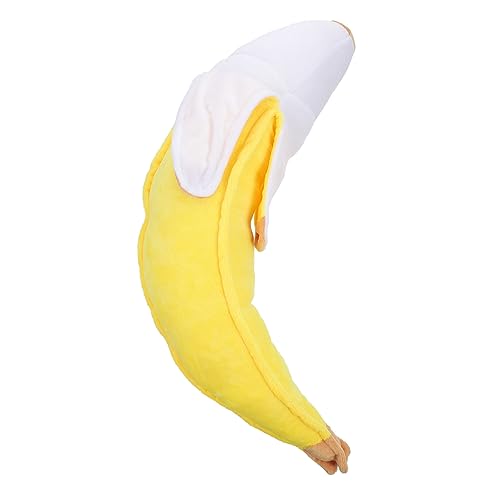 MOLUCKFU 1stk Bananenkissen Plüschiges Geschältes Bananenspielzeug Geschältes Bananenspielzeug Stofftier Mit Geschälter Banane Kinderkissen Mit Geschälter Banane Yellow Pp Baumwolle von MOLUCKFU