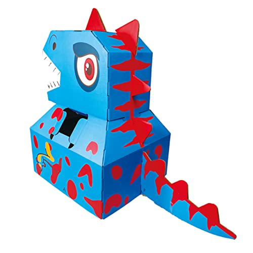 MOLUCKFU 1stk Dinosaurier-Modell Kleidung Für Kinder Lernspielzeug Halloween-kostüm Für Kinder Dinosaurier-partybevorzugung Pädagogisches Spielzeug Gehirnspielzeug Kinderkostüm Blue Papier von MOLUCKFU