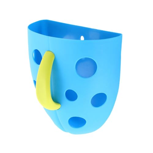 MOLUCKFU 1stk Lagerung Blau Badewannen Für Kleinkinder Badewannen-Spielzeug-Organizer Aufbewahrungstasche Für Badespielzeug Aufbewahrungshalter Für Saugnäpfe Dekorativer Korb Blue Plastik von MOLUCKFU