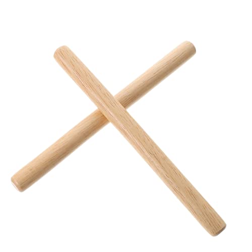 MOLUCKFU 2 STK Instrument Stick Rhythmus Stick Trommelstöcke Für Trommelschlägel Trommelstock Rhythmus-Sticks Trommelstöcke Putzen Musik Jazz-Drumsticks Tambourin Rassel Holz von MOLUCKFU