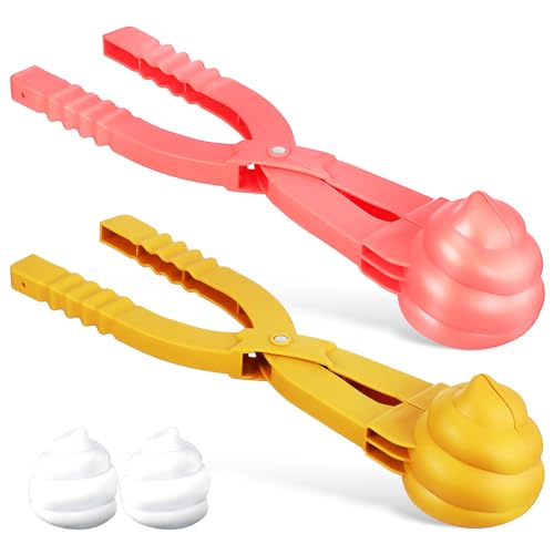 MOLUCKFU 2 STK Schneekugeln Schneemaschinenspielzeug Schneekugel-Sets Schnee-Kit schneeballmaschinen schneeballzange Machen Sie einen Schneekugel-Bausatz Schneemaschine Plastik von MOLUCKFU