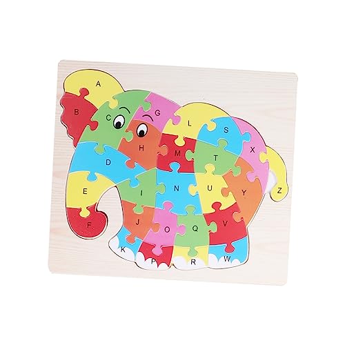 MOLUCKFU 2 Sätze Buchstabenrätsel Puzzlespiele Wörter Rätsel Puzzles Aus Holz Alphabet-Puzzle Rätsel Für Kinder von MOLUCKFU