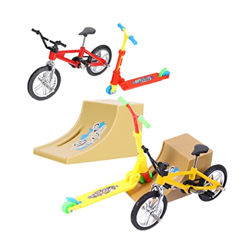 MOLUCKFU 2 Sätze Finger Scooter und Finger Bike Realistisches Mini Fingerskateboard Kit mit Robustem Material Leuchtenden Farben für Kinderparty und Schreibtisch Dekoration MOLUCKFU 2 Sätze Finger Scooter und Finger Bike Realistisches Mini Fingerskateboard Kit mit Robustem Material Leuchtenden Farben für Kinderparty und Schreibtisch Dekoration von MOLUCKFU
