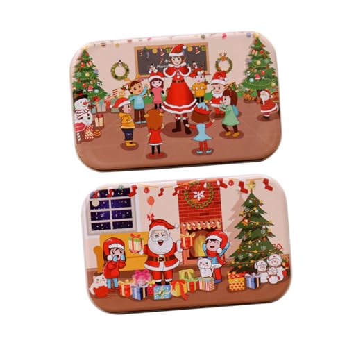 MOLUCKFU 2 Sätze Teiliges Weihnachts-holzpuzzle für Edukatives DIY Jigsaw Toy aus Holz Fördert Kreativität Logisches Denken und Kognitive Fähigkeiten Geschenk für Jungen und Mädchen Ab MOLUCKFU 2 Sätze Teiliges Weihnachts-holzpuzzle für Edukatives DIY Jigsaw Toy aus Holz Fördert Kreativität Logisches Denken und Kognitive Fähigkeiten Geschenk für Jungen und Mädchen Ab von MOLUCKFU