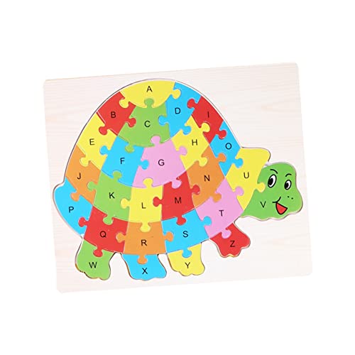 MOLUCKFU 2 Sätze Wörter Rätsel Alphabet-Puzzles Puzzles Aus Holz Rätsel Für Kinder Puzzlespiele Buchstabenrätsel Hölzern von MOLUCKFU