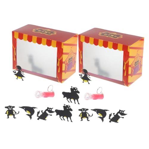 MOLUCKFU 2 Satz Interaktives DIY Schattenpuppentheater für Handgefertigte Puppen zum Basteln Einfache Montage Kreatives Lernspielzeug für Fantasievolles Geschichtenerzählen und MOLUCKFU 2 Satz Interaktives DIY Schattenpuppentheater für Handgefertigte Puppen zum Basteln Einfache Montage Kreatives Lernspielzeug für Fantasievolles Geschichtenerzählen und von MOLUCKFU