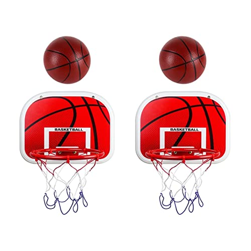 MOLUCKFU 2 Sets Hängender Basketballkorb Wand Basketballkorb Spielzeug Für Den Innenbereich Kleiner Basketball Für Kinder Basketball Für Den Innenbereich Schlafzimmer Basketballkorb von MOLUCKFU