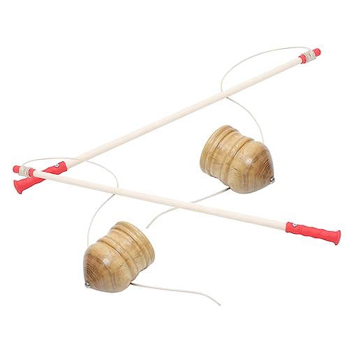 MOLUCKFU 2 Sets Kreisel Für Kinder Traditionelles Holzkreisel Outdoor Kreisel Für Kinder Pädagogisches Fitness Kreisel Für Kinder Holzkreisel Holzkreisel Spielzeug von MOLUCKFU