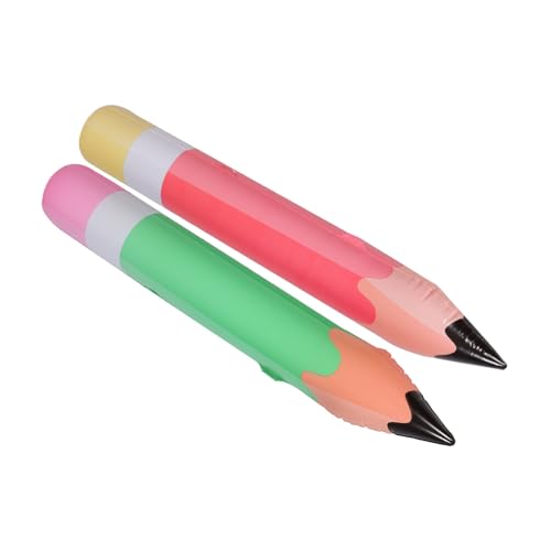 MOLUCKFU 2 Stück Aufblasbare Bleistift Dekoration Teiliges PVC in Grün und Rot Langlebige Klassenzimmer Deko und Party Accessoire für Kindergeburtstage und Fotoshootings MOLUCKFU 2 Stück Aufblasbare Bleistift Dekoration Teiliges PVC in Grün und Rot Langlebige Klassenzimmer Deko und Party Accessoire für Kindergeburtstage und Fotoshootings von MOLUCKFU