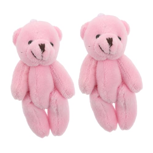 MOLUCKFU 2 Stück Mini Plüschbären Rosa Realistische Puppenhaus Tiere Weiche Stofftiere für Basteln Partygeschenke für Miniaturszenen MOLUCKFU 2 Stück Mini Plüschbären Rosa Realistische Puppenhaus Tiere Weiche Stofftiere für Basteln Partygeschenke für Miniaturszenen von MOLUCKFU