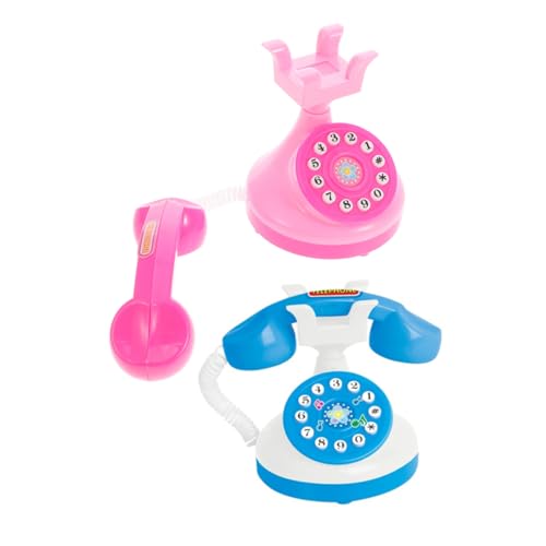 MOLUCKFU Telefon-requisitenspielzeug für Jungen und Mädchen Babyspielzeugtelefon Lernfunktionen Mini-Telefon für Kleinkinder Interaktives Spielen von MOLUCKFU