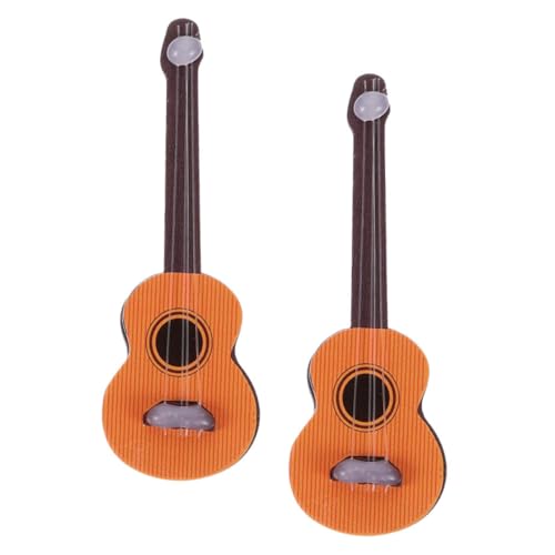 MOLUCKFU 2 Stück Miniatur Gitarren aus Holz Realistische Kleine Gitarrenmodelle für Puppenhaus Dekoration Langlebig Handgefertigt für DIY und Fotorequisiten MOLUCKFU 2 Stück Miniatur Gitarren aus Holz Realistische Kleine Gitarrenmodelle für Puppenhaus Dekoration Langlebig Handgefertigt für DIY und Fotorequisiten von MOLUCKFU