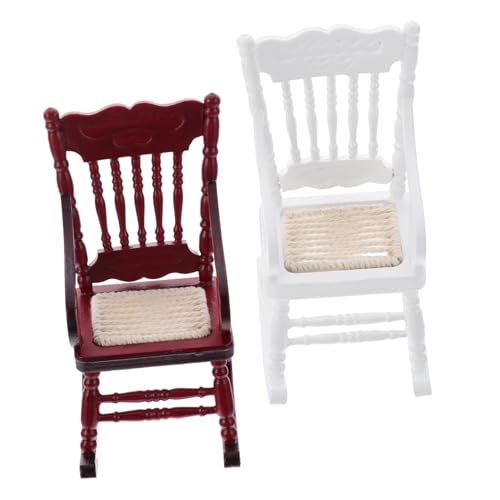 MOLUCKFU 2 Stück Puppenhaus Einrichtung Mini Stuhl Winzige Hausmöbel Ornament Puppenhaus Schmuck Winzige Möbel Miniaturen Miniaturmöbel Mini Haus Schaukelstuhl MOLUCKFU 2 Stück Puppenhaus Einrichtung Mini Stuhl Winzige Hausmöbel Ornament Puppenhaus Schmuck Winzige Möbel Miniaturen Miniaturmöbel Mini Haus Schaukelstuhl von MOLUCKFU