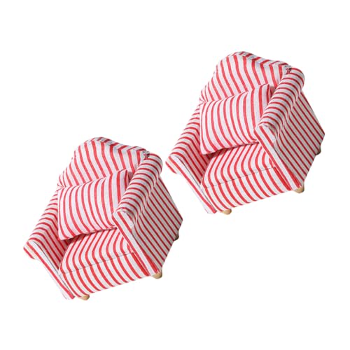 MOLUCKFU 2 Stück Puppenhaus Möbel Teilig Rotes Weißes Gestreiftes Mini Sofa Puppenhaus Zubehör für Puppen MOLUCKFU 2 Stück Puppenhaus Möbel Teilig Rotes Weißes Gestreiftes Mini Sofa Puppenhaus Zubehör für Puppen von MOLUCKFU