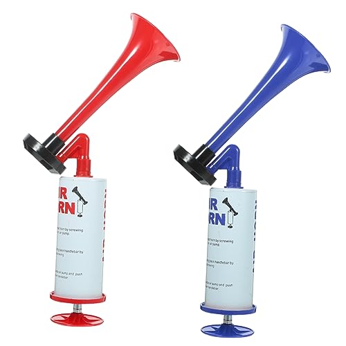 MOLUCKFU 2 Stück Stadion Horn Hand Push Trompete Signalhorn Druckluft Für Fußball Events Extra Laut Cheer Air Horn Gas Horn Für Fußball Party Und Veranstaltungen von MOLUCKFU