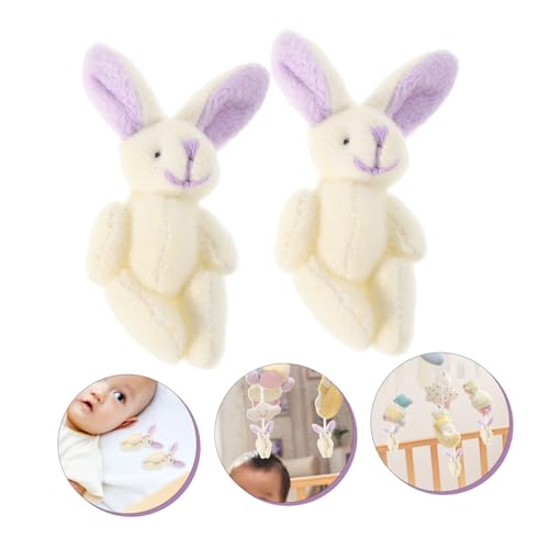 MOLUCKFU 2 Stück Teiliges Kuscheliges Plüsch-Kaninchen mit Gelenken Kleines Sanftes Hasen Hochzeit Osterdekoration Anschmiegsames Deko-Accessoire MOLUCKFU 2 Stück Teiliges Kuscheliges Plüsch-Kaninchen mit Gelenken Kleines Sanftes Hasen Hochzeit Osterdekoration Anschmiegsames Deko-Accessoire von MOLUCKFU