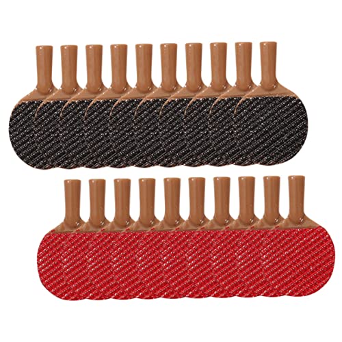 MOLUCKFU 20 Stück Mini Tischtennis Teiliges DIY Zubehör für Puppenhäuser Lustige Tischtennis Deko mit Kreativen Designs Sichere und Langlebige Resinschläger für Bastelprojekte und MOLUCKFU 20 Stück Mini Tischtennis Teiliges DIY Zubehör für Puppenhäuser Lustige Tischtennis Deko mit Kreativen Designs Sichere und Langlebige Resinschläger für Bastelprojekte und von MOLUCKFU