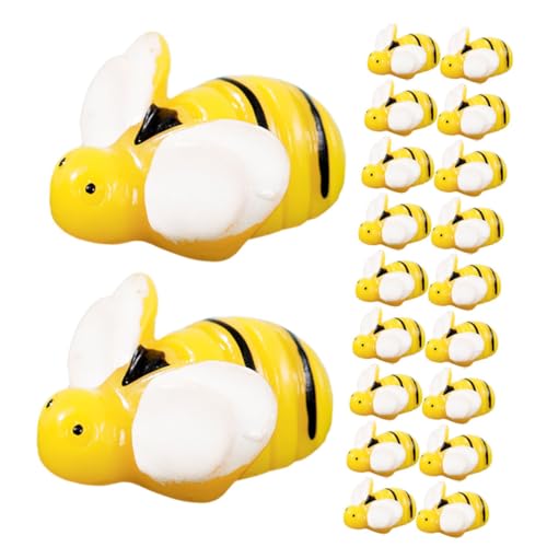 MOLUCKFU 20 Stück Teiliges Mini Harz Bienen Realistische Mikro Landschaftsdeko Langlebige Kleine Figuren aus Widerstandsfähigem Harz für Aquarium Garten und Puppenhaus Dekoration MOLUCKFU 20 Stück Teiliges Mini Harz Bienen Realistische Mikro Landschaftsdeko Langlebige Kleine Figuren aus Widerstandsfähigem Harz für Aquarium Garten und Puppenhaus Dekoration von MOLUCKFU