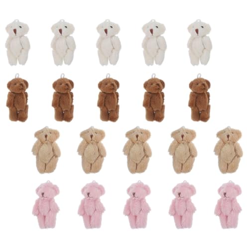 MOLUCKFU 20 Stück Teiliges Mini Kleine Kuschelige Stofftiere in Rosa Weiß Braun Hellbraun Weiche Minitiere für DIY Schlüsselanhänger Geburtstags Weihnachtsdeko Vielseitige Partygeschenke MOLUCKFU 20 Stück Teiliges Mini Kleine Kuschelige Stofftiere in Rosa Weiß Braun Hellbraun Weiche Minitiere für DIY Schlüsselanhänger Geburtstags Weihnachtsdeko Vielseitige Partygeschenke von MOLUCKFU