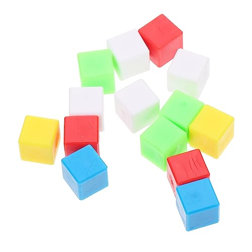 MOLUCKFU 200 STK Geometrie Würfel zählen für Kinder Gehirnspielzeug pädagogisches Mathespielzeug Würfelblöcke zabawki stymulujące rozwój Educational Toys kleine Würfel Bastelwürfel Plastik von MOLUCKFU