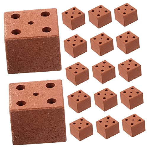 MOLUCKFU 20St Mini-Steine bastelsets+für+ bastel Set für Miniaturziegel Modellbau Material Bastelset Mikro-Landschaftsdekor Bauen Miniaturen Ton Brennen von MOLUCKFU