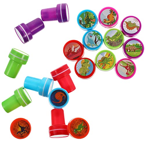 MOLUCKFU 20St Stempelspielzeug für Kinder Mini-Spielzeug Kindertinte Cartoon Stampfer Kinder selbstfärber Kinder Stempel kinderstempel Stempel für Kinder selbstfärbende Stempel Eva von MOLUCKFU