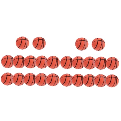 MOLUCKFU 24 STK Mini-Basketball Hüpfball für Kinder Basketball drinnen Mini-Spielzeug Spielzeug für Kinder kinderspielzeug hüpfende Ballspielzeuge Kinder bunter Basketball Plastik Orange von MOLUCKFU