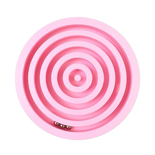 MOLUCKFU 2St Labyrinth Ball Spielzeug lustiges Brettspiel Labyrinth-Spiel stressabbau Spielzeug dekompressionsspielzeug Pinch Toy Labyrinth Ballspiel Labyrinth-Rätsel-Spielzeug Hölzern Rosa von MOLUCKFU