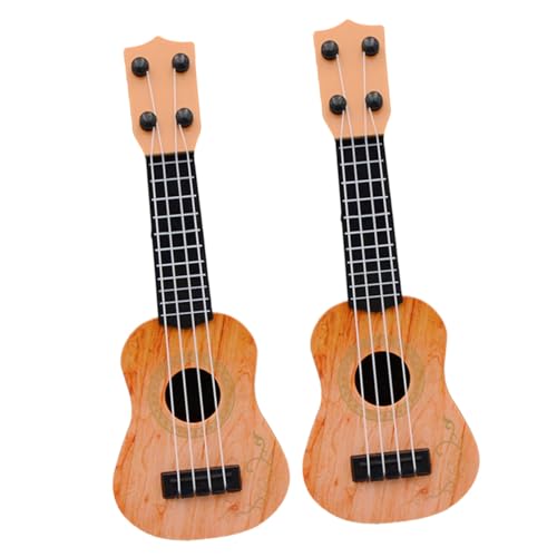 MOLUCKFU 2St Mini-Ukulele Lernspielzeug für Babys Spielzeuge kinderinstrumente musikinstrumente für Kinder Mädchenspielzeug Kinderspielzeug pädagogische Ukulele für Kinder Ukulele-Modelle von MOLUCKFU