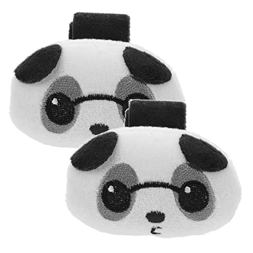 MOLUCKFU 2St Panda Papa Kreis tragen Plüschtiere Hase Frosch Drachen schlüsselanhänger tier plüsch anhänger plüschanhänger Armband für Kinderspielzeug am Handgelenk PP Baumwolle von MOLUCKFU