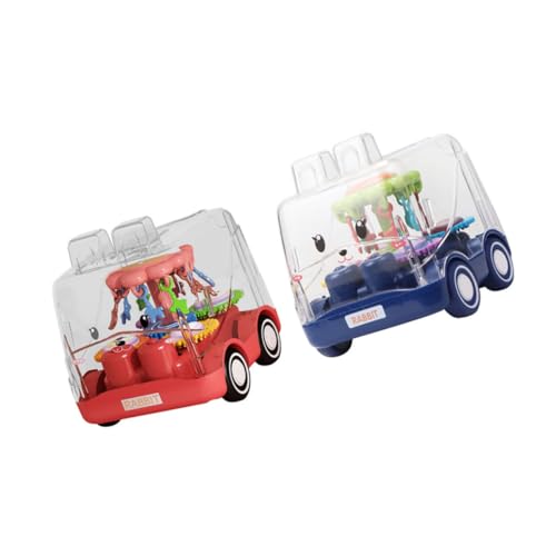 MOLUCKFU 2St Spielzeugauto Mini Auto Minispielzeug für Kinder Kinderwagen zum Zurückziehen Kinderautos kinderspielzeug Auto Kinder Auto Spielzeug Kinderauto Spielzeug Cartoon-Plastikauto von MOLUCKFU