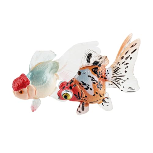 MOLUCKFU 2St künstlicher Clownfisch Schweben Quallenaquarium grosser Fisch Tiere Kinder Spielzeug Fische Kunststoff Fisch Spielzeug Fischmodell- realistische Fischmodelle PVC von MOLUCKFU