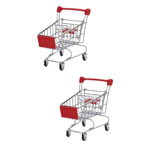 MOLUCKFU 2st Babyzubehör Schreibtischspielzeug Wagoner Kinderwagen Für Kinder Mini-Wagen Wagenwagen Für Kinder Spielzeug Zur Schreibtischaufbewahrung Kinder Mini-Spielzeug Blau Mini Rot von MOLUCKFU